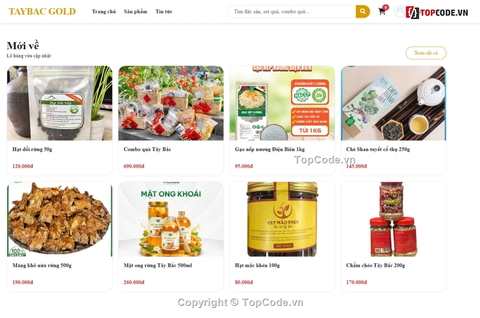 Web đặc sản,bán đồ ăn,code bán hàng